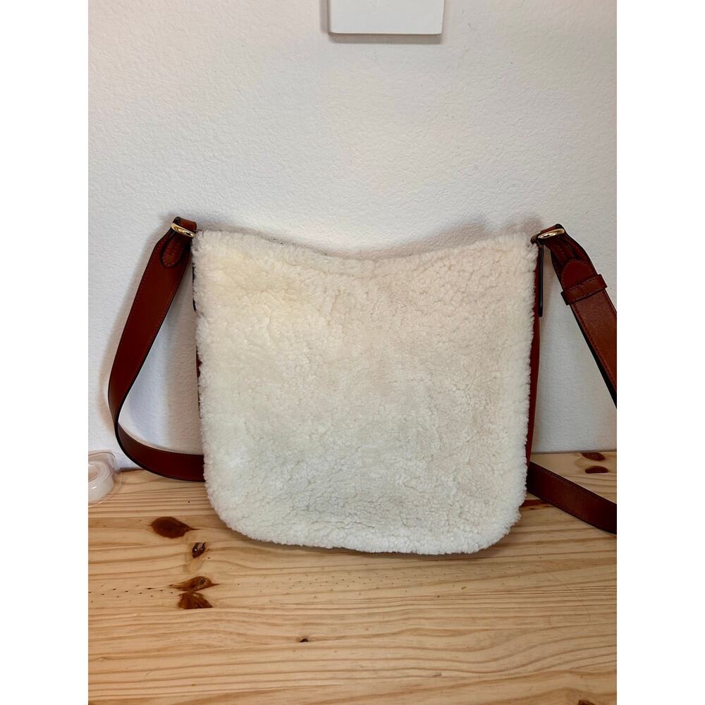 Lauren Ralph Lauren Shearling Medium Cameron Crossbody - Picture 3 of 6